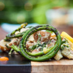 Grilled Garlic Scape Potato Salad from Fresh Market Dinners
