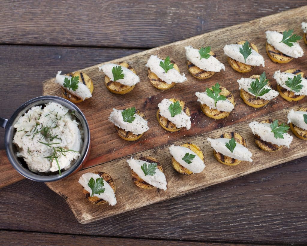 Salt Cod Mousse on Polenta Crostini Gusto TV
