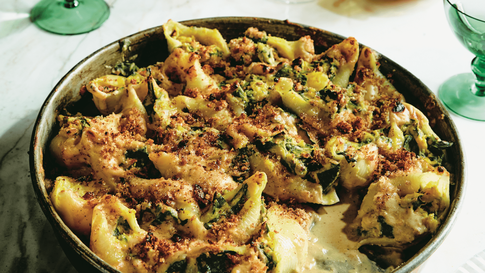 Pumpkin Stuffed Shells with Brown Butter Béchamel - Gusto TV