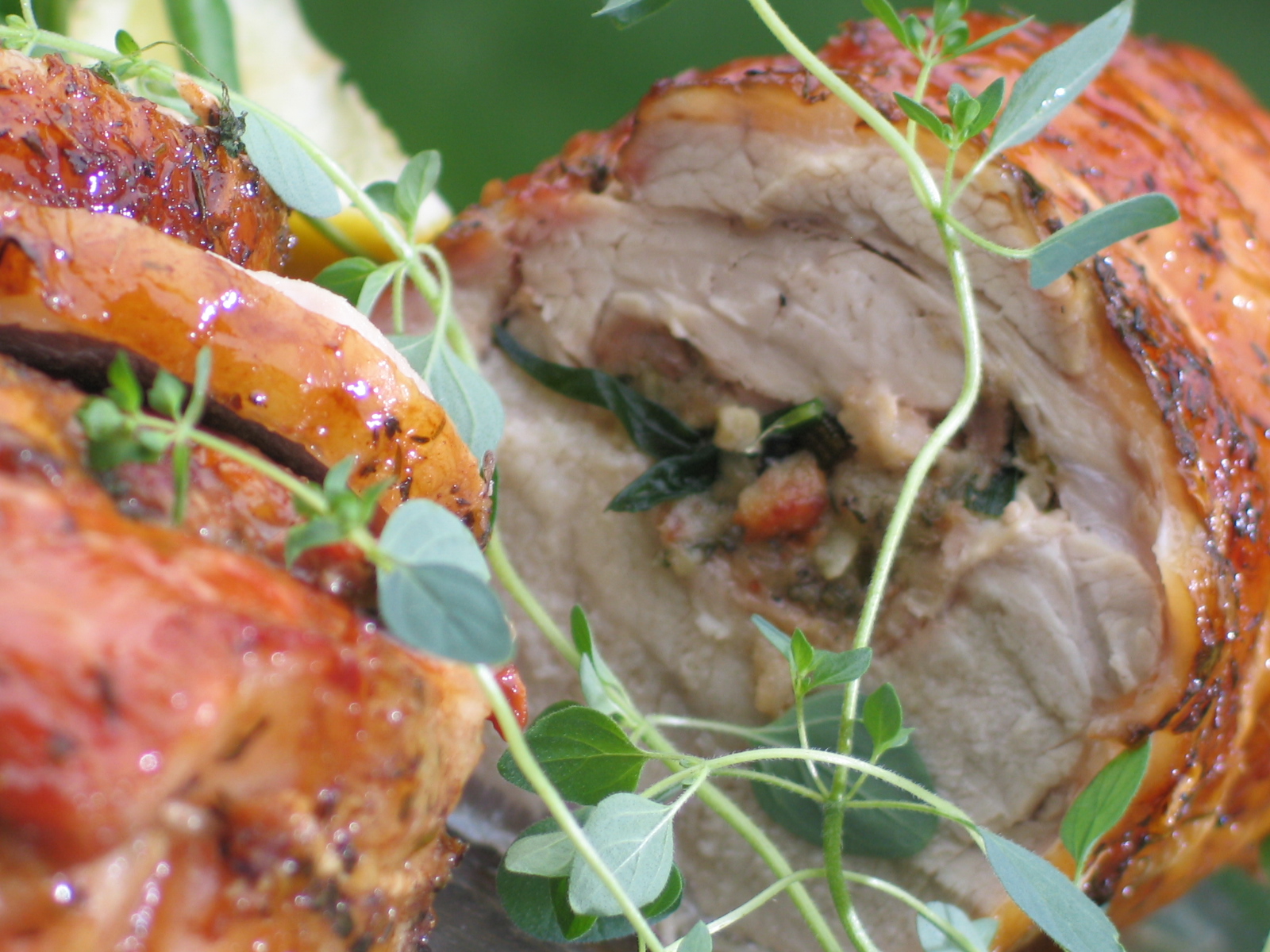 Slow Smoked Stuffed Veal Roast