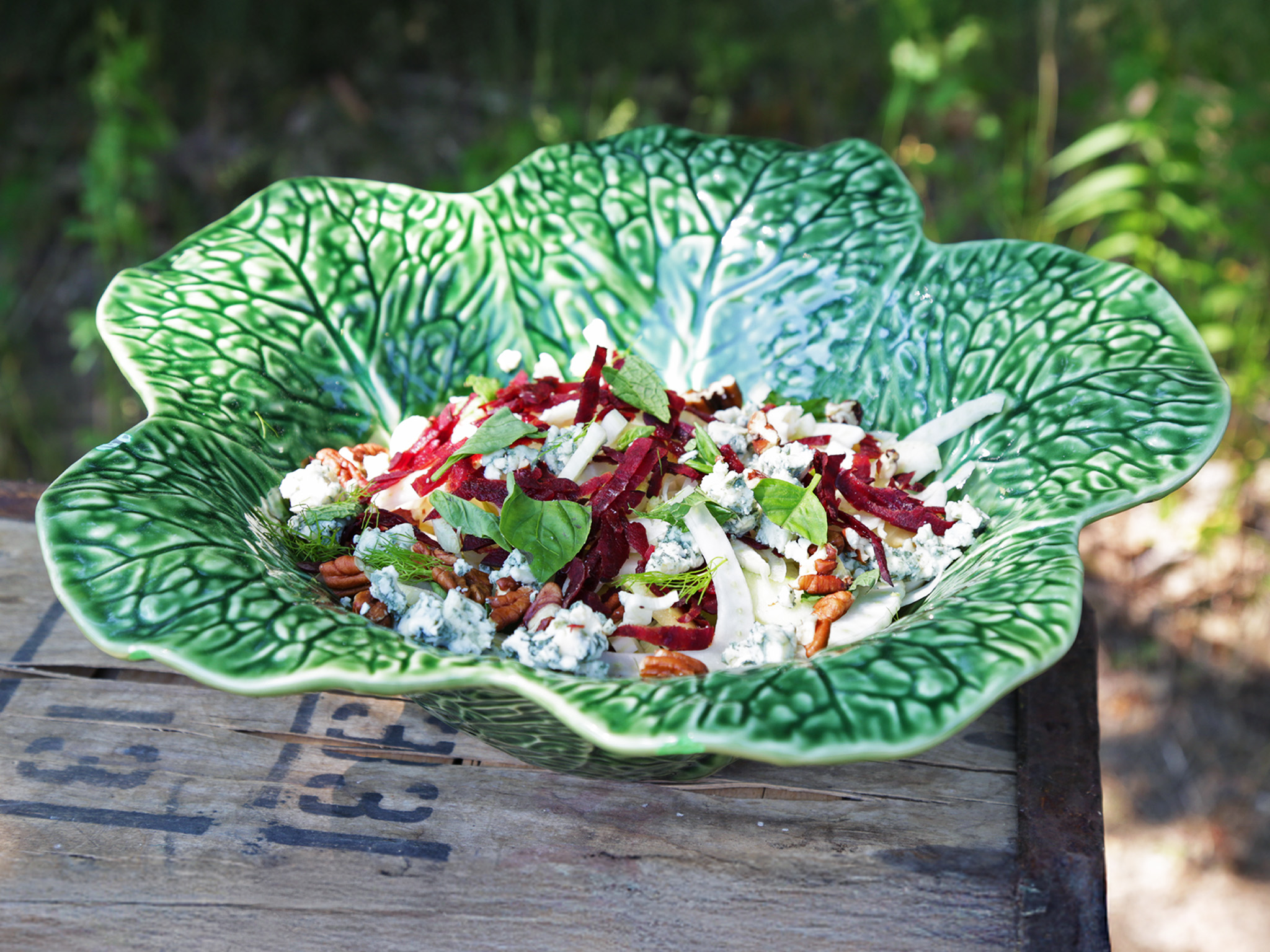 Shredded Beet and Fennel Salad
