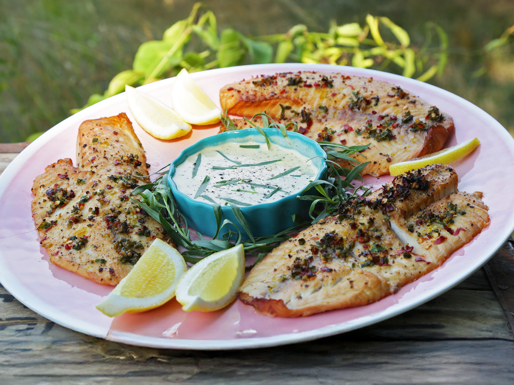 Smoked Tilapia With Fresh Herbs