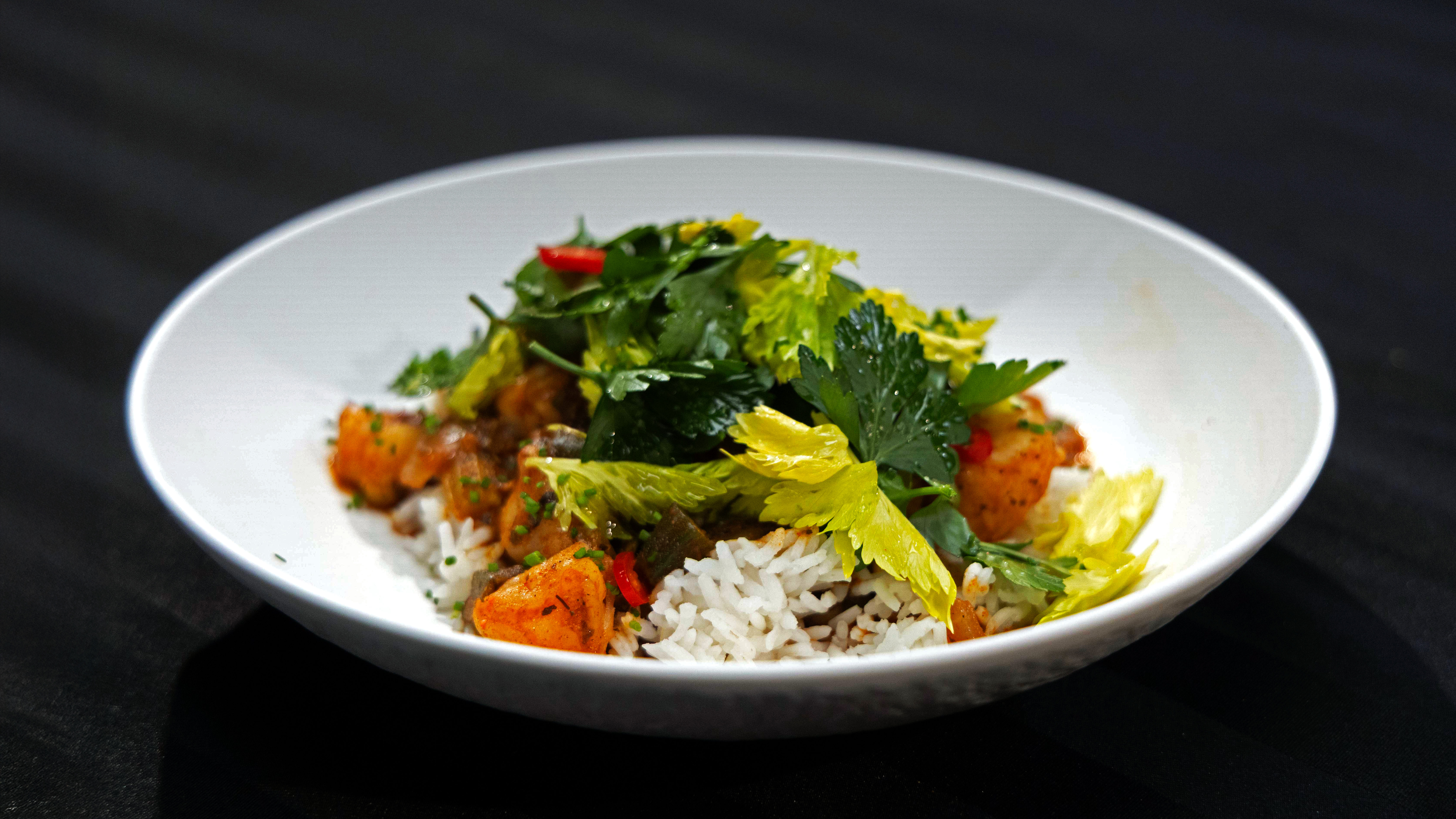 Creole Long Grain Rice with Shrimp Gumbo