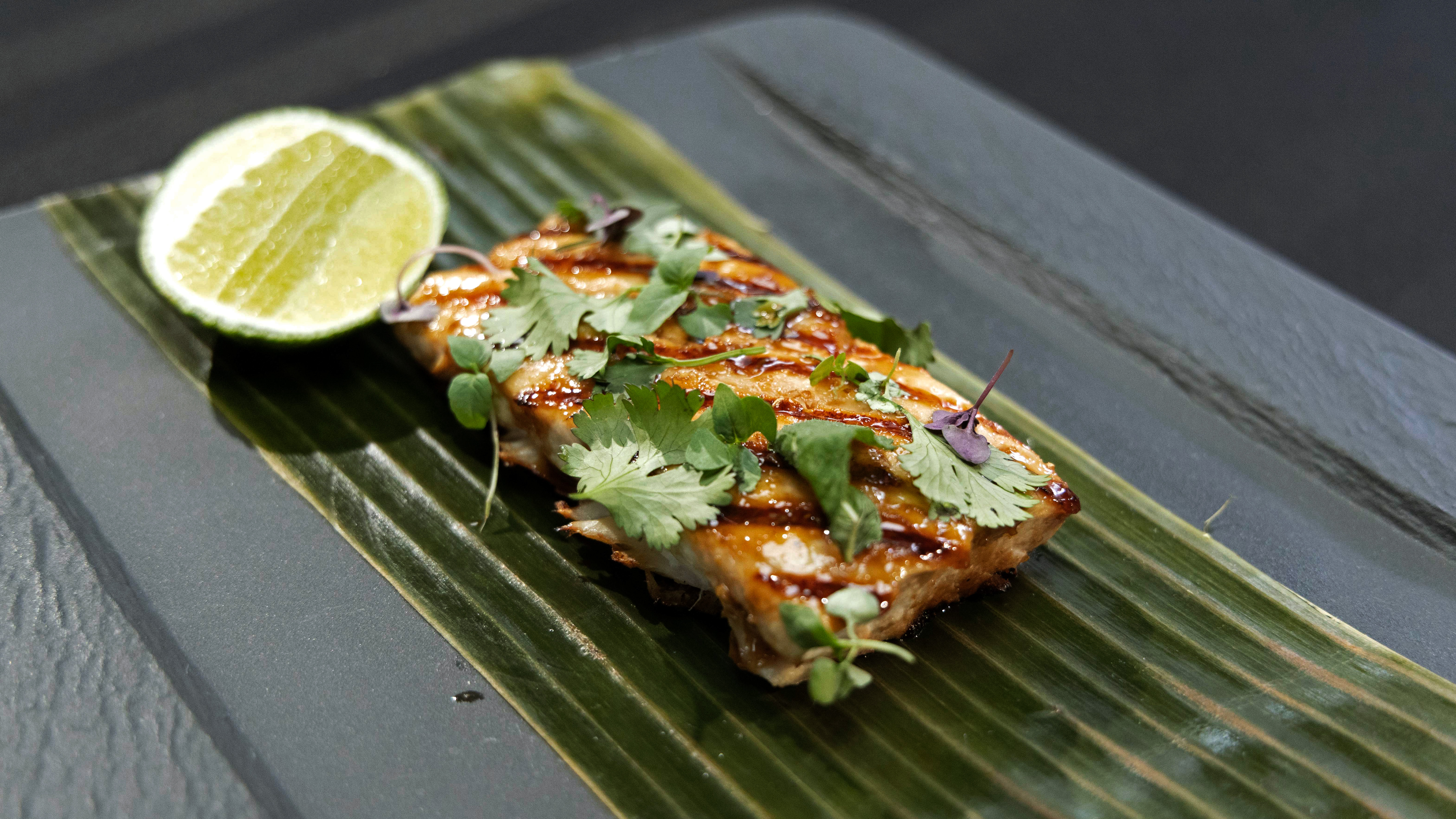 Halibut with Vietnamese BBQ Sauce