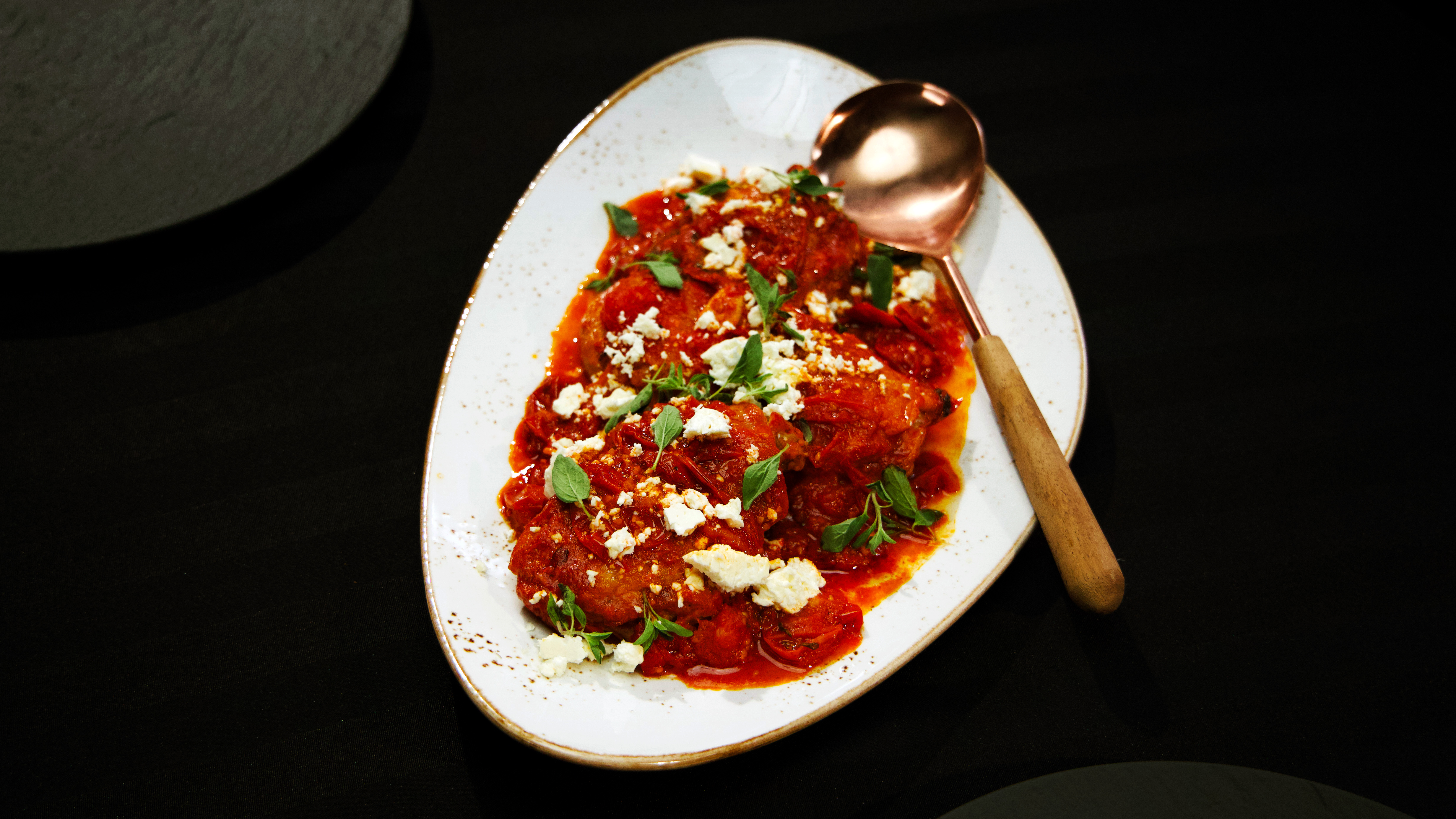 Harissa and Tomato Braised Chicken
