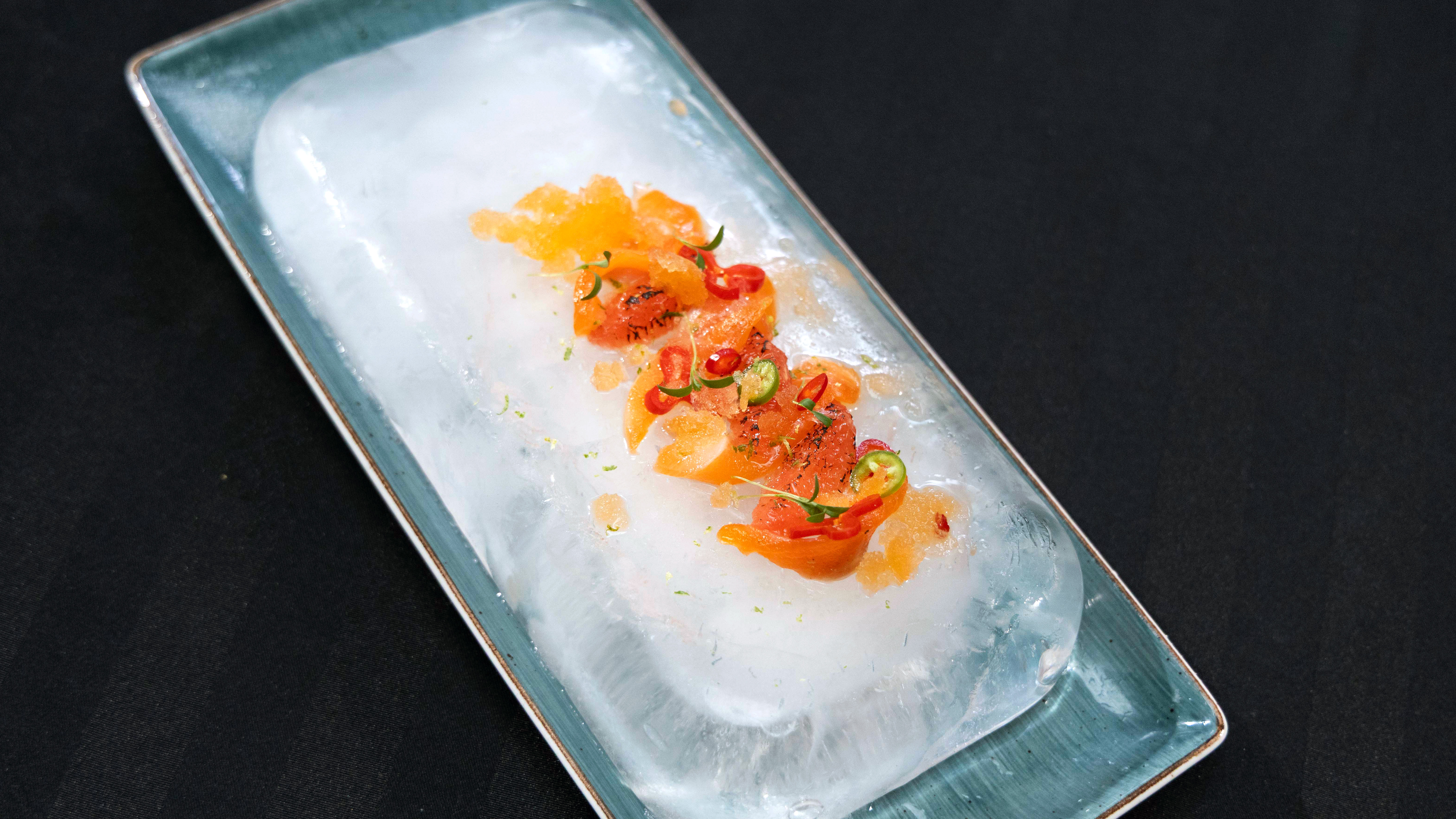 Spicy Arctic Char and Grapefruit Crudo