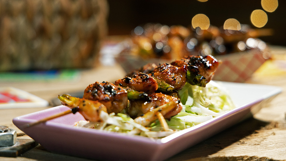 Negima Yakitori Chicken Skewers