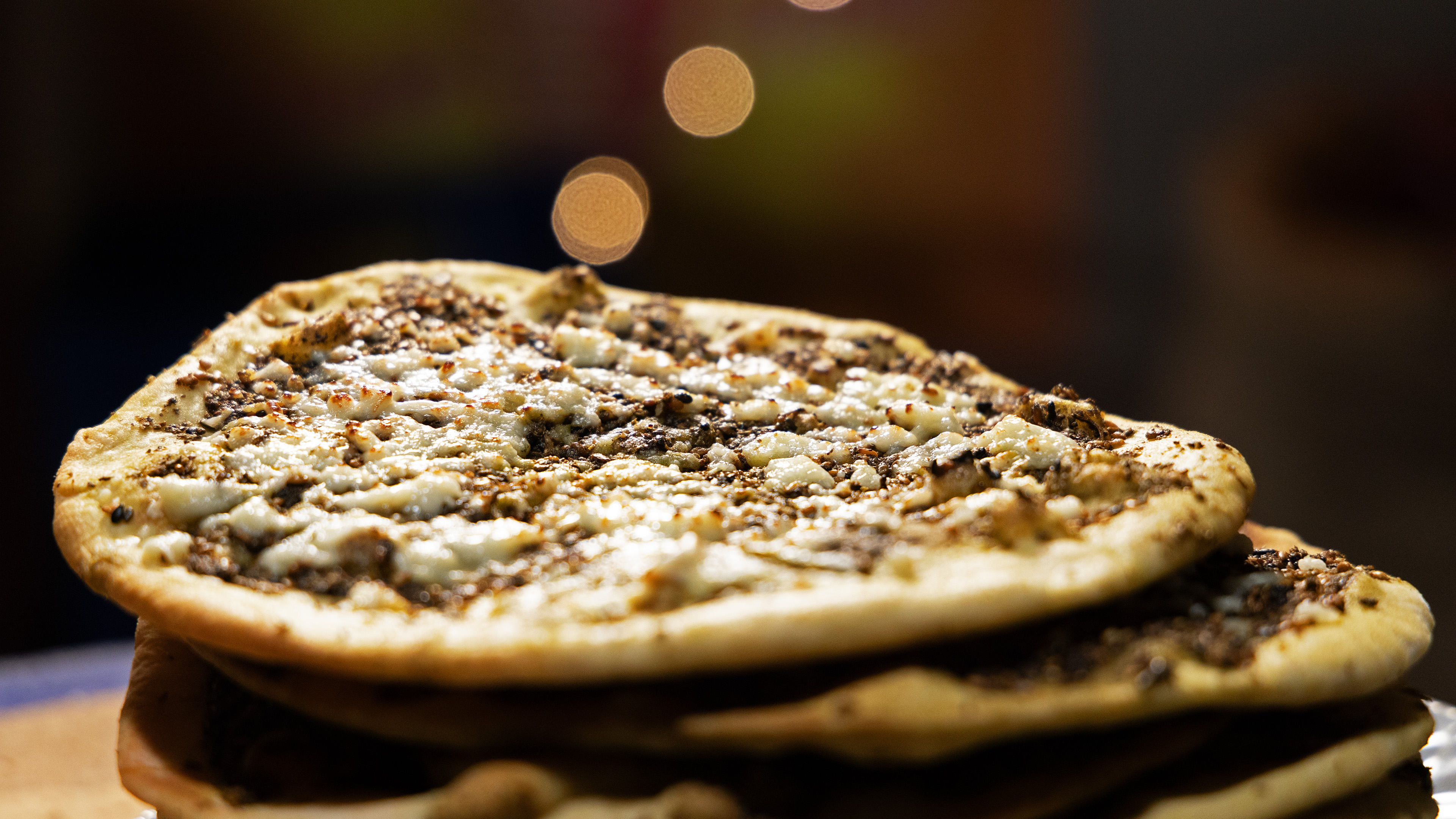 Za’atar and Cheese Manakish Flatbread- Lebanon