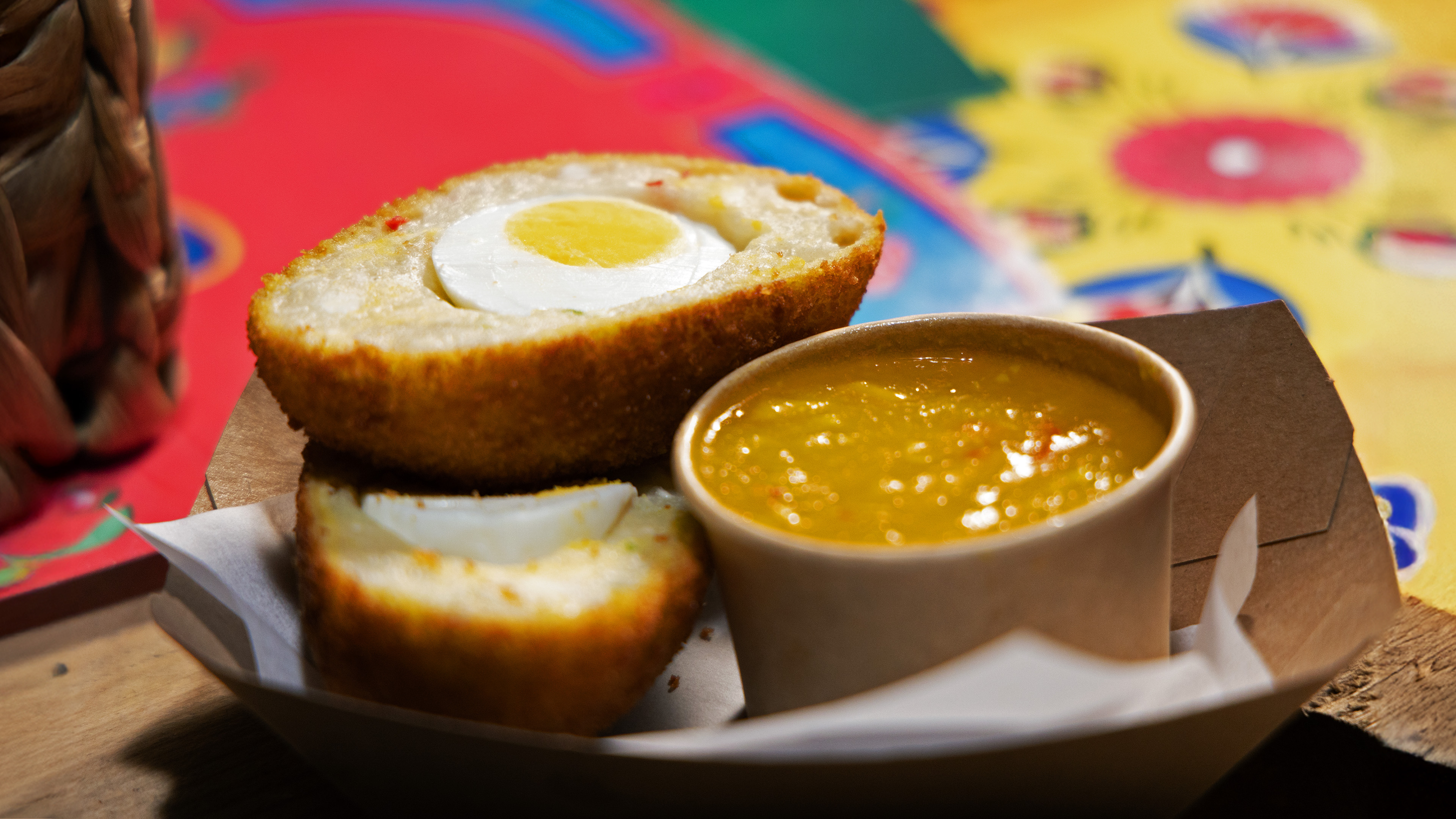 Guyanese Egg Balls with Mango Sour- Guyana