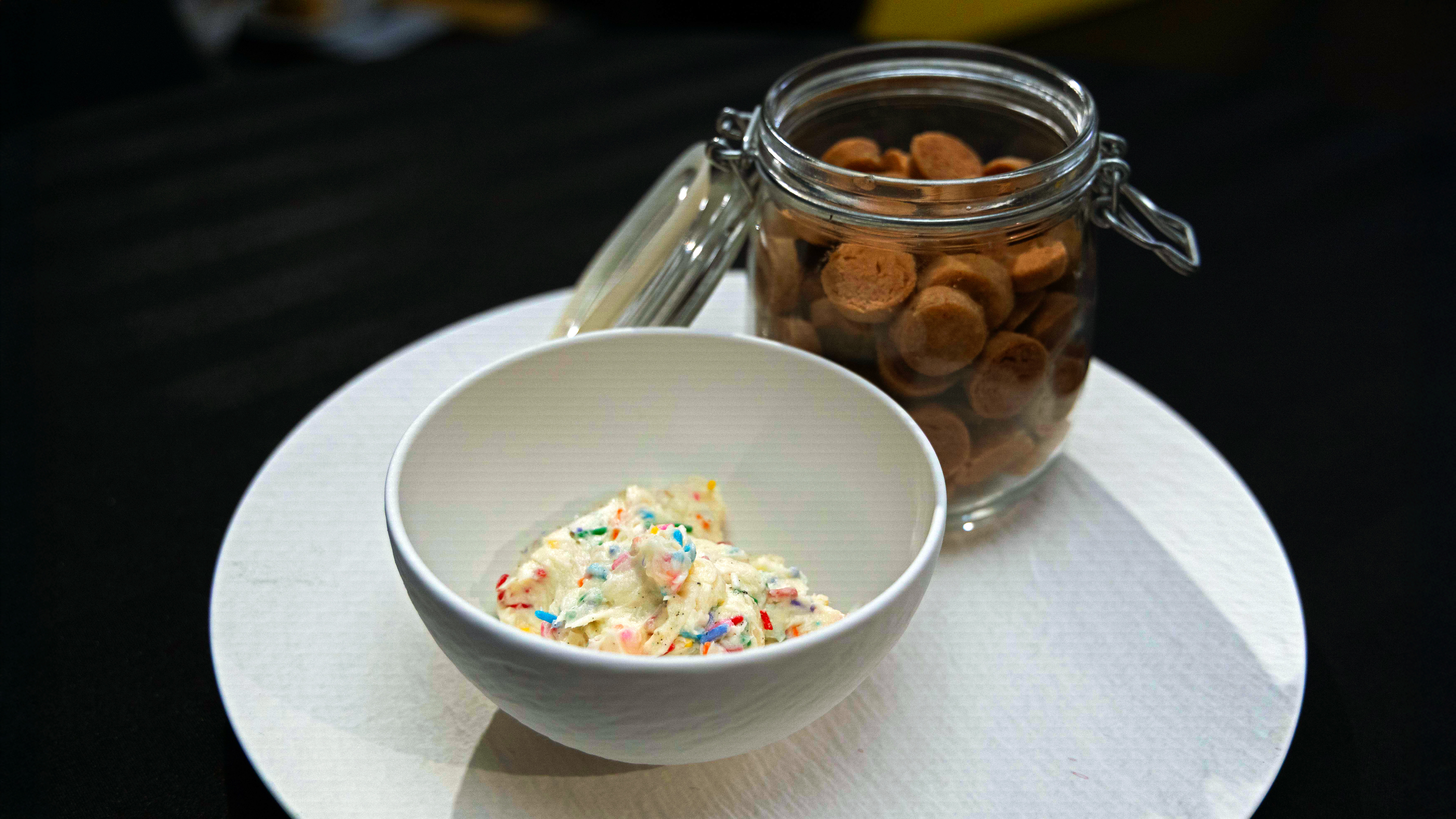 Cinnamon Cookies with Confetti Icing Dip