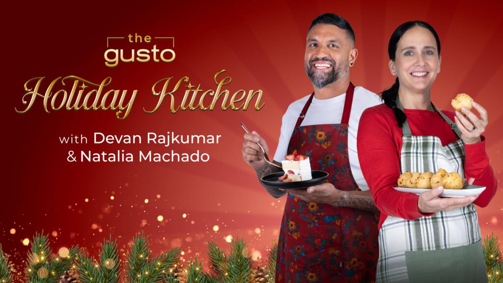 gustos holiday kitchen poster