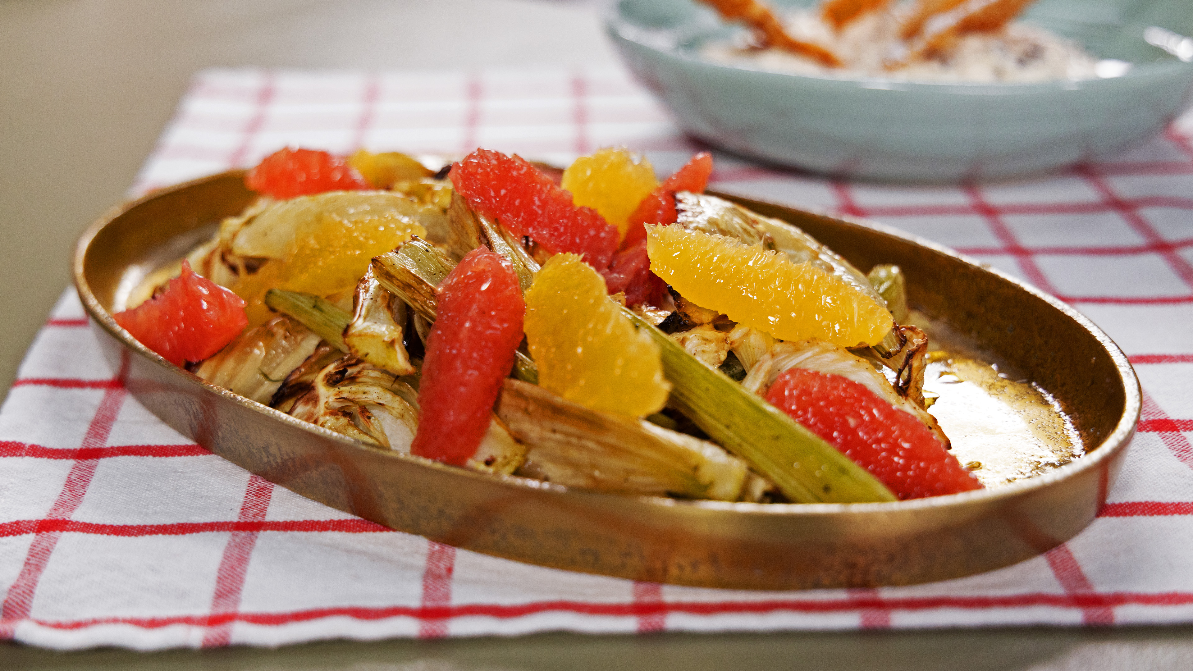 Roasted Fennel with Grapefruit and Orange
