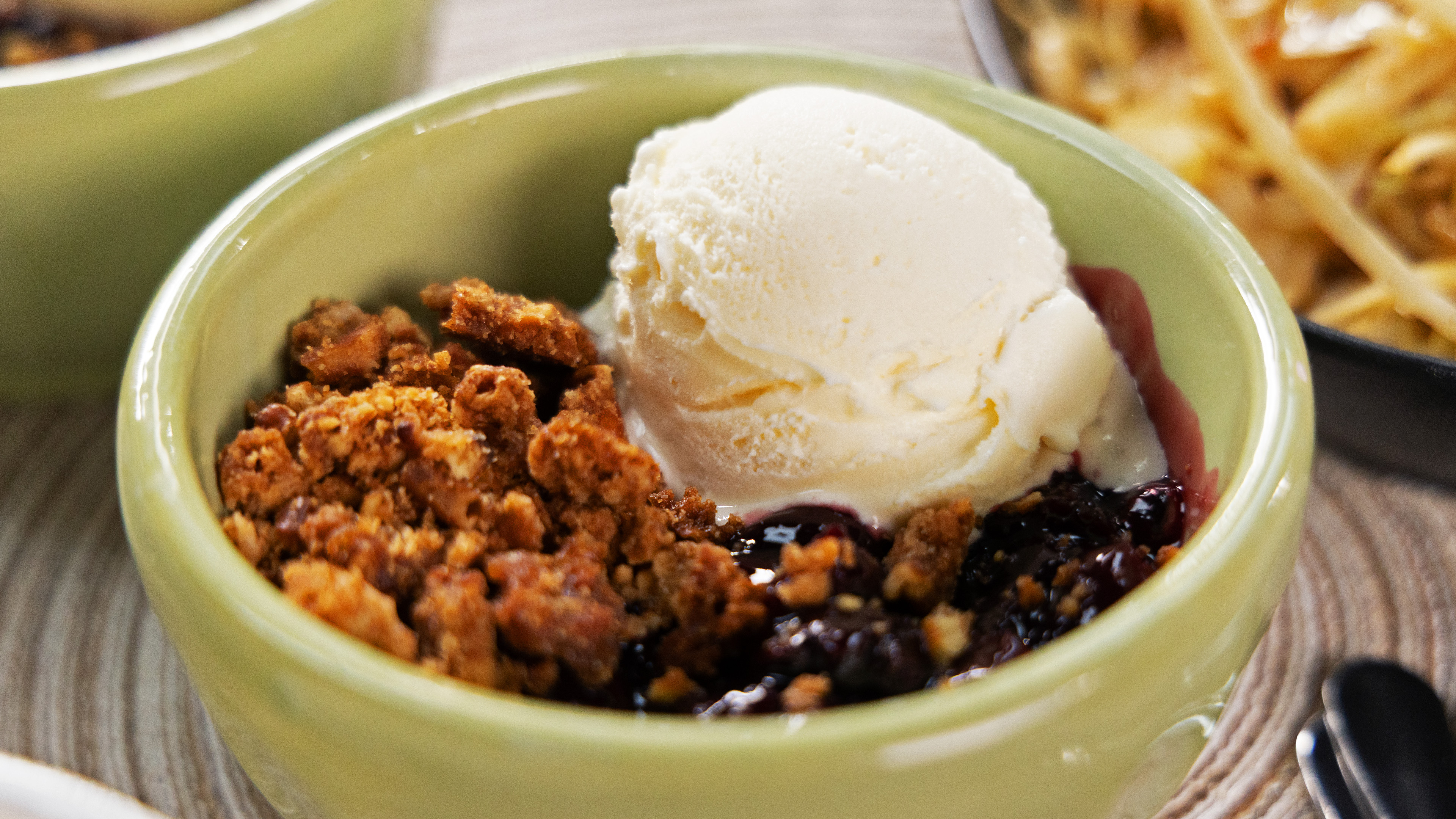 Cherry Crumble with Pretzel Streusel