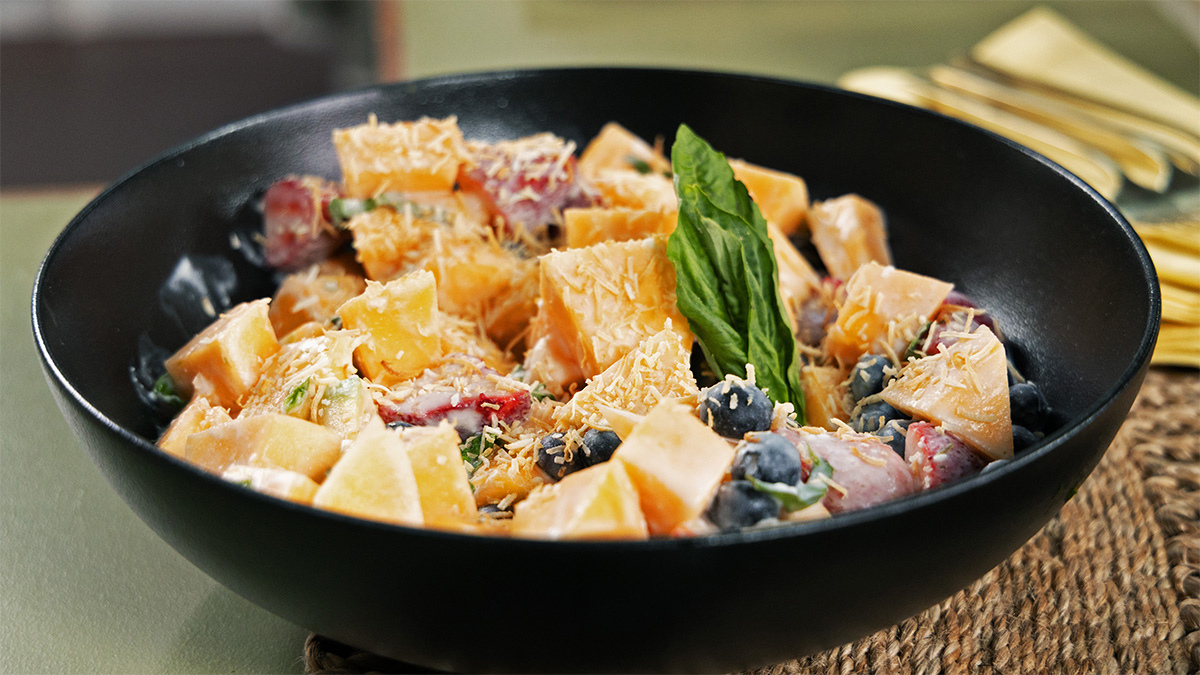 Fruit Salad with Coconut and Basil Recipe