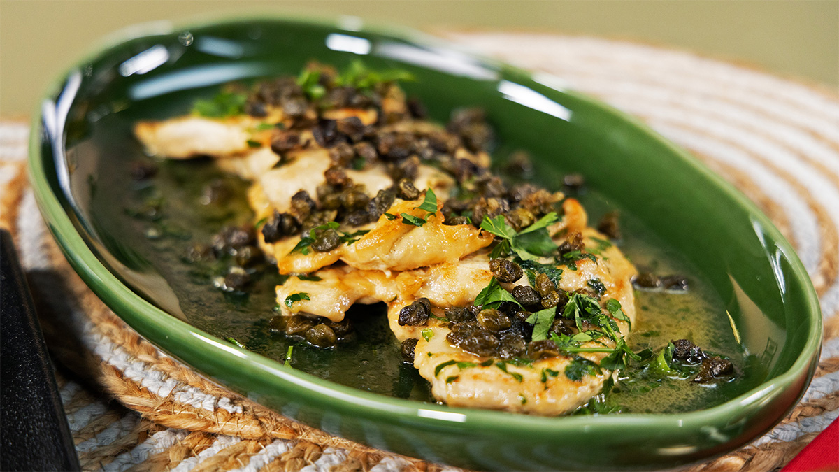 Lemon Chicken Piccata with Crispy Capers Recipe