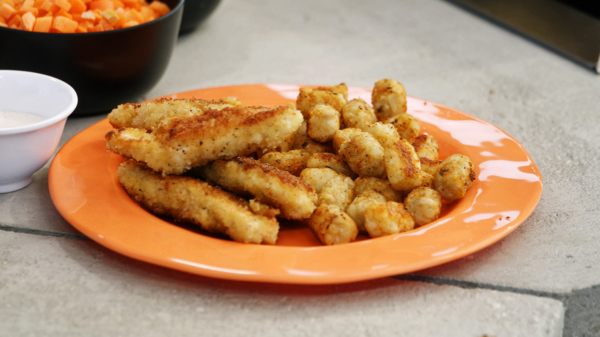 Chicken Tendies and Tots Recipe