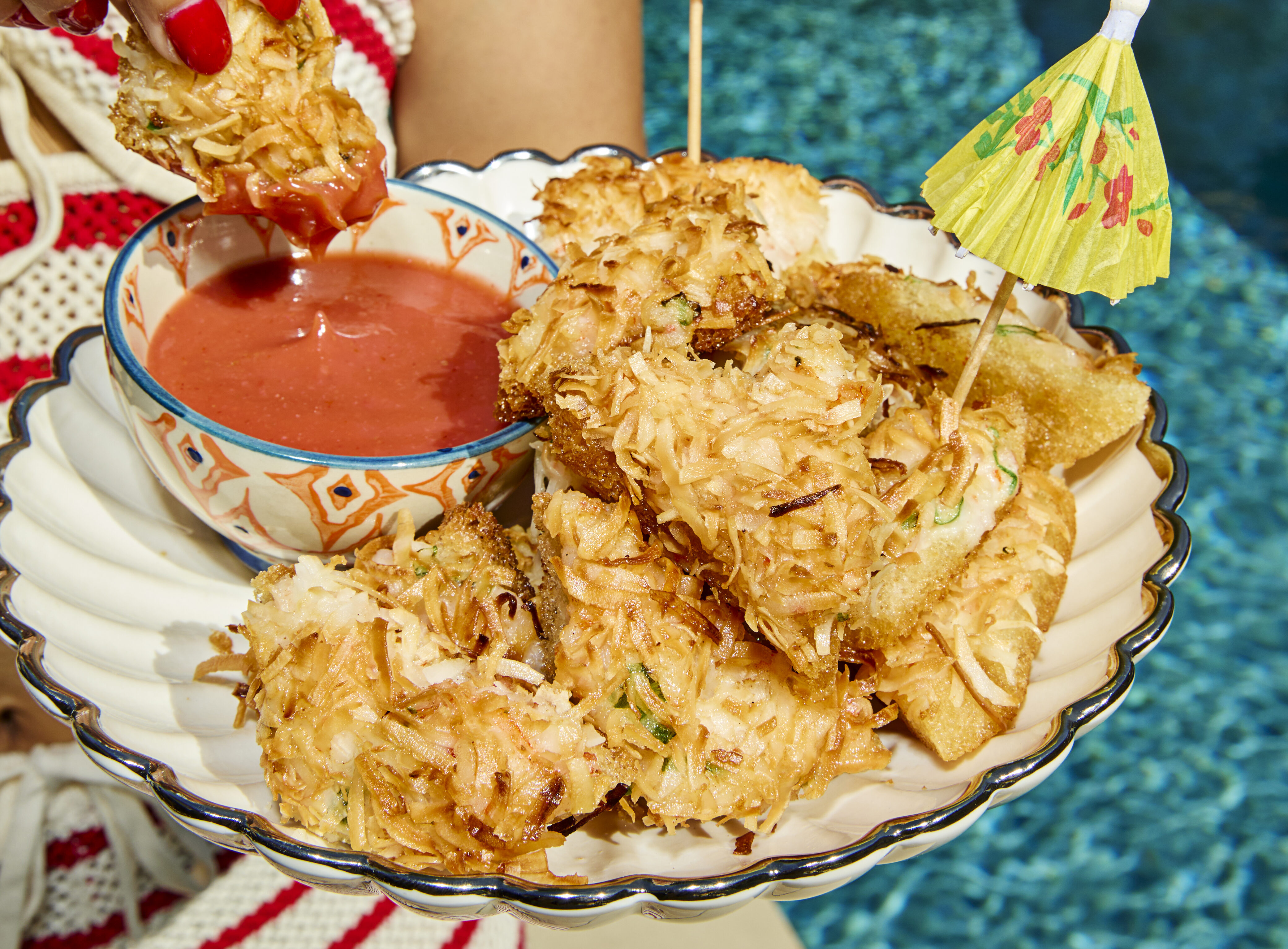 Tender Coconut Shrimp Toasts Recipe