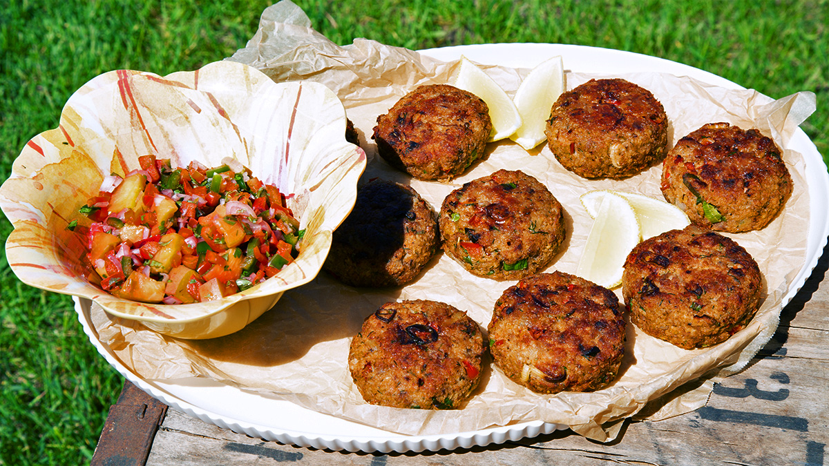 Irresistible Crab Cakes with Smokey Peach Salsa Recipe
