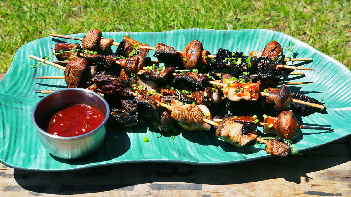 Irresistible Grilled Mushroom Kebabs Recipe