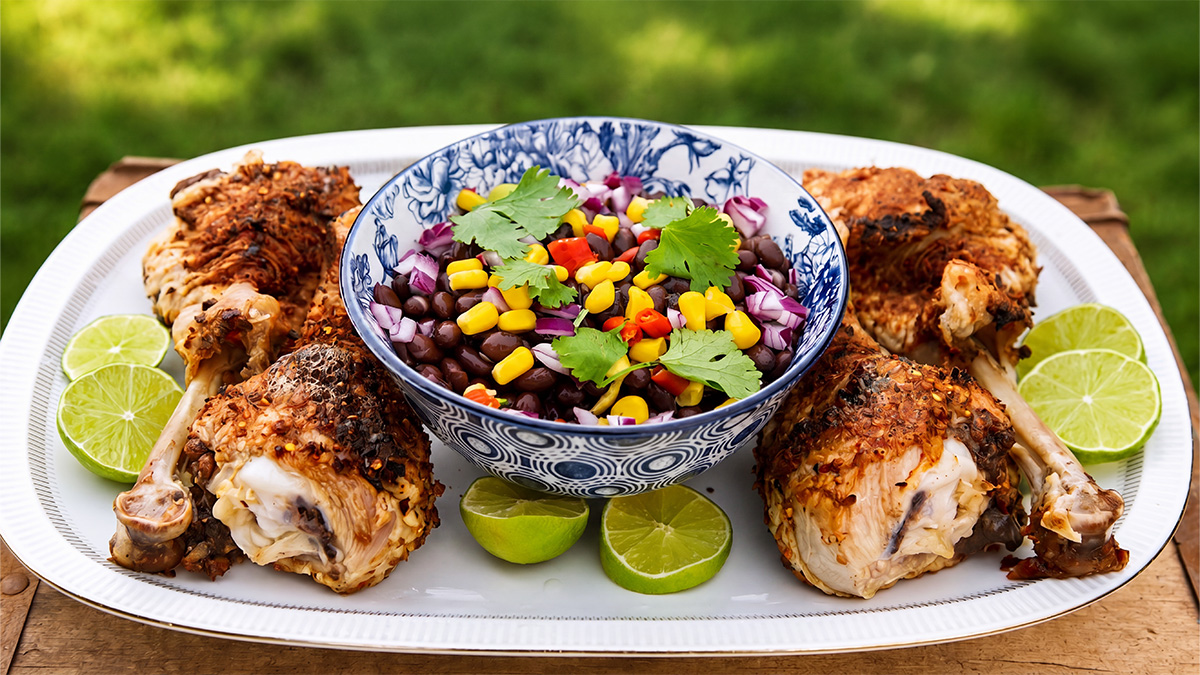 Vibrant Sweet & Spicy Black Bean Salad Recipe