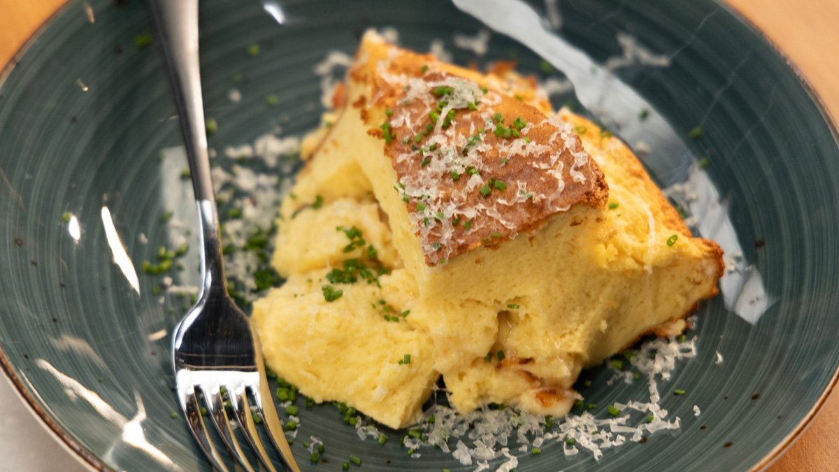 Decadent Five-Cheese Souffle Recipe