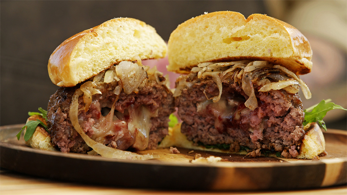 Juicy Lucy Bison Burger Recipe