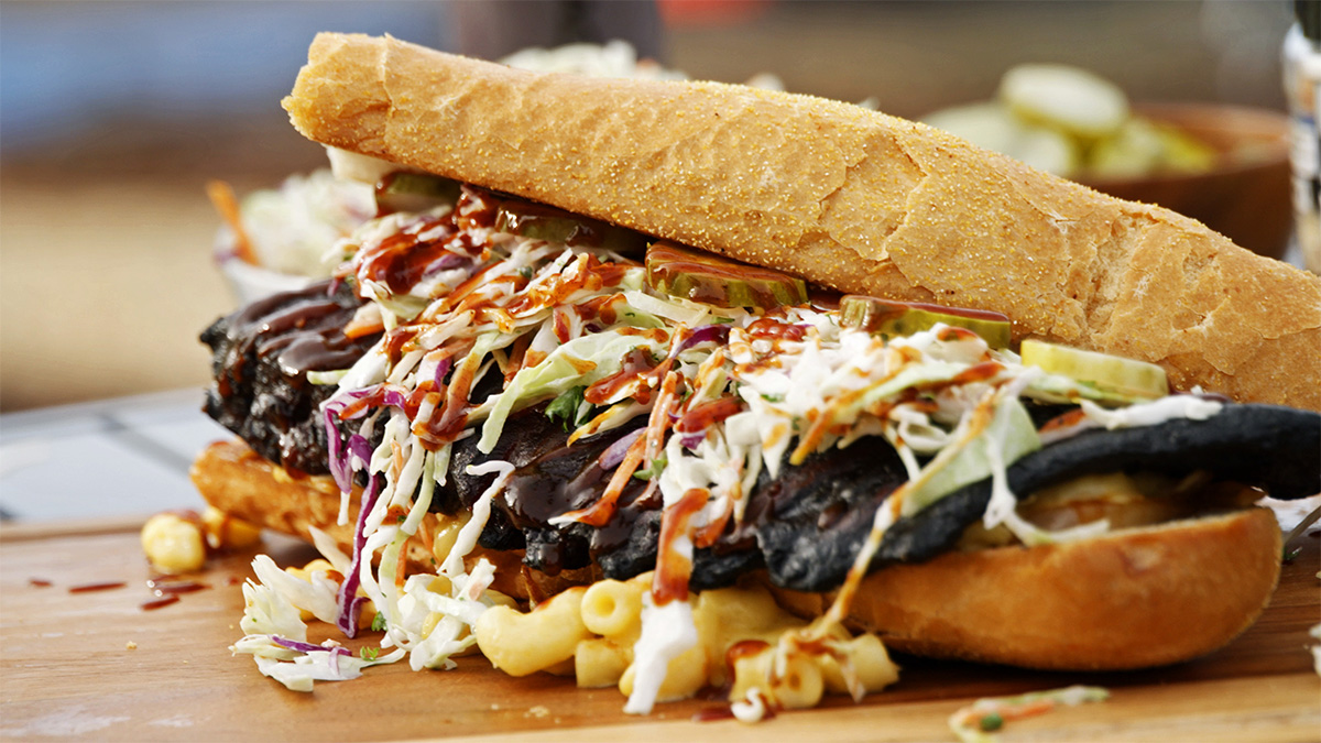 Zesty BBQ Rib Sandwich Recipe