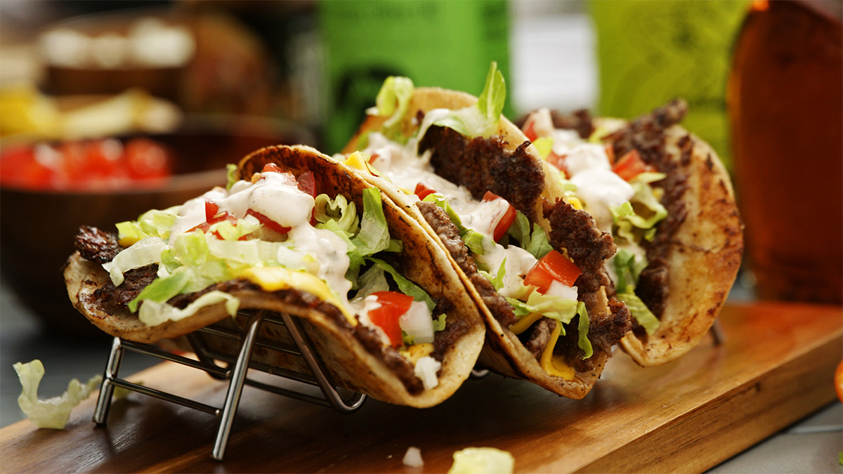 Juicy Cheeseburger Smash Tacos Recipe