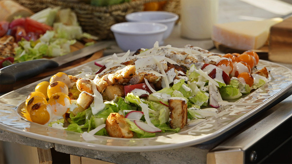 Fresh Griddled Chicken Caesar Salad Recipe