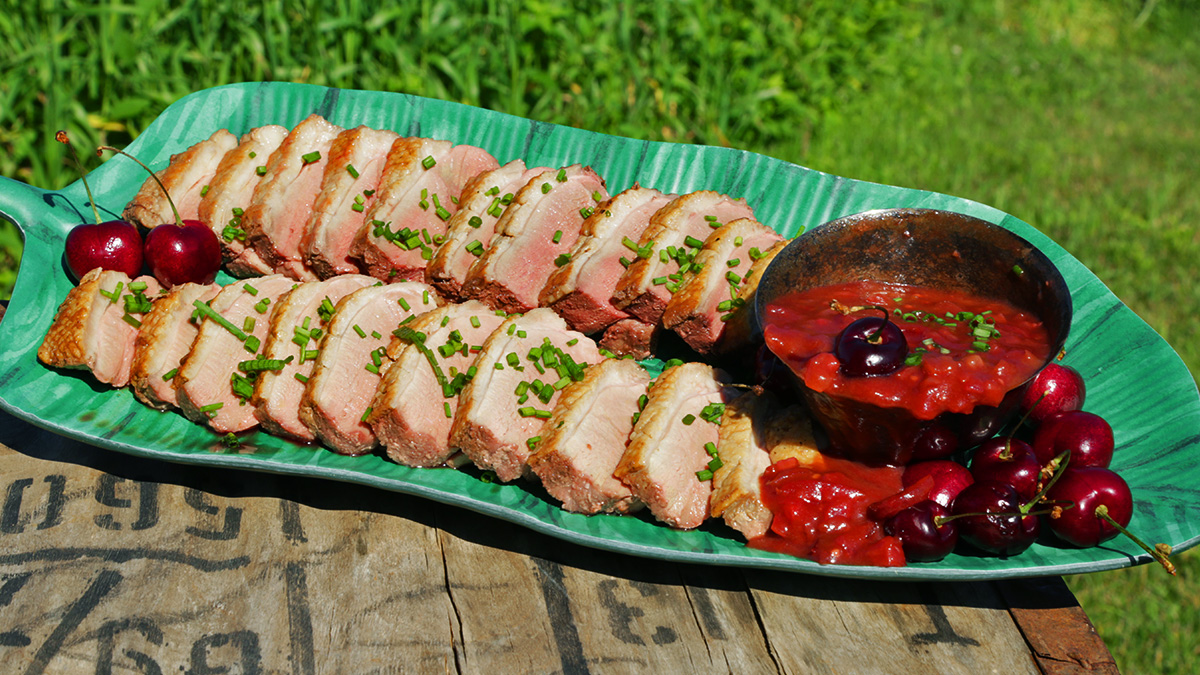 Juicy Balsamic Cherry Duck Breast Recipe