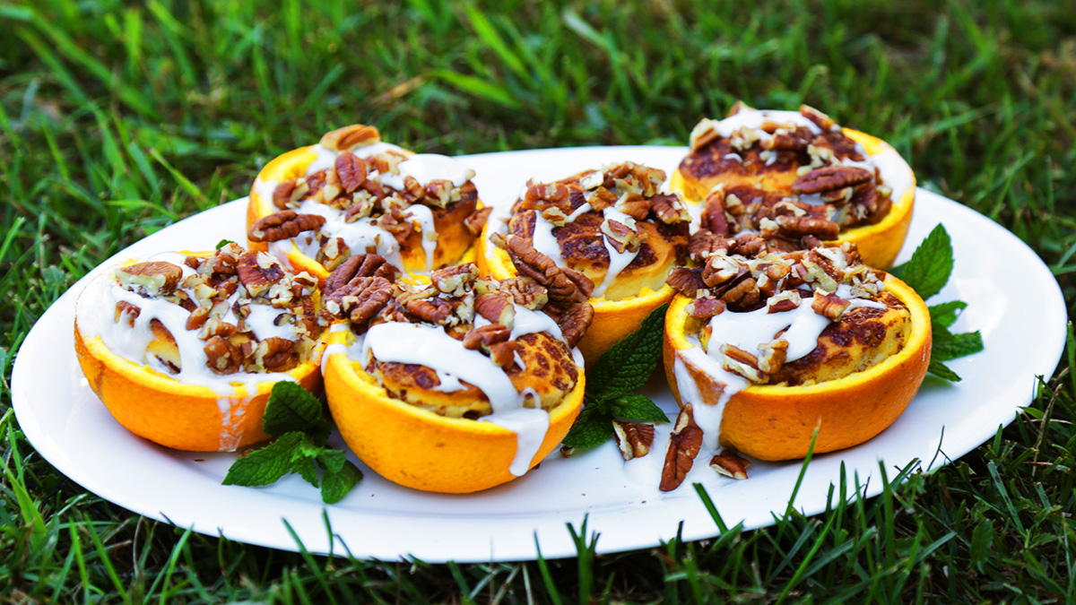 Orange Peel Cinnamon Buns 
