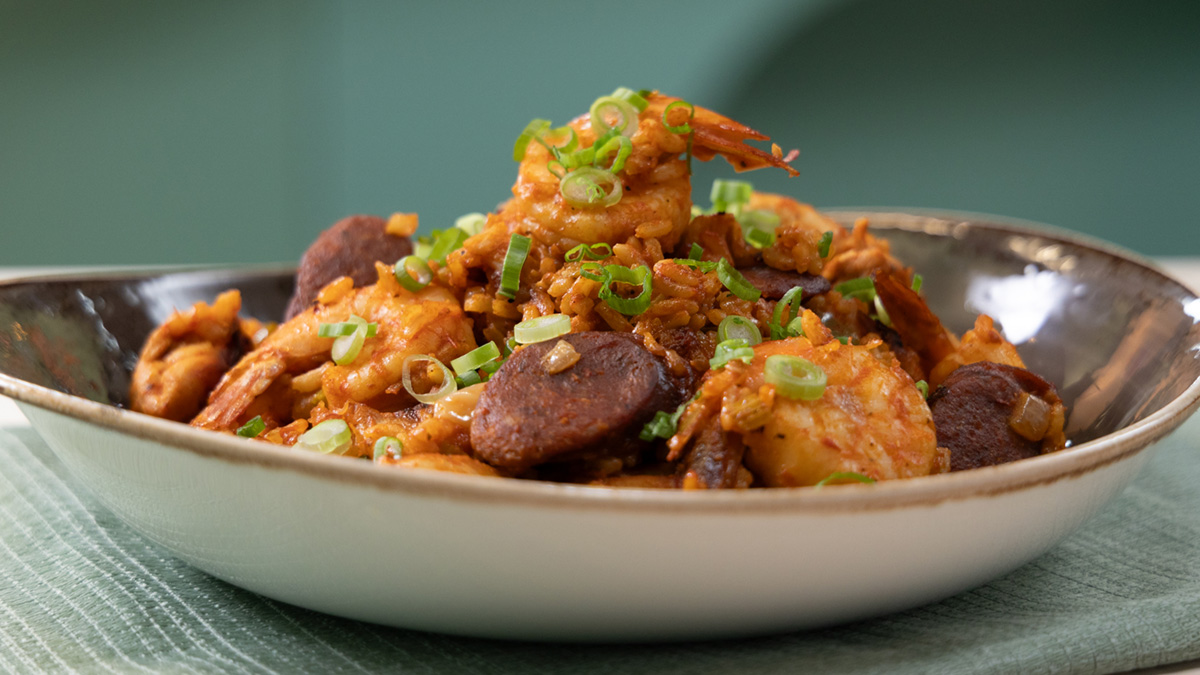 Flavorful Creole-Style Jambalaya with Chicken Shrimp and Andouille Sausage Recipe