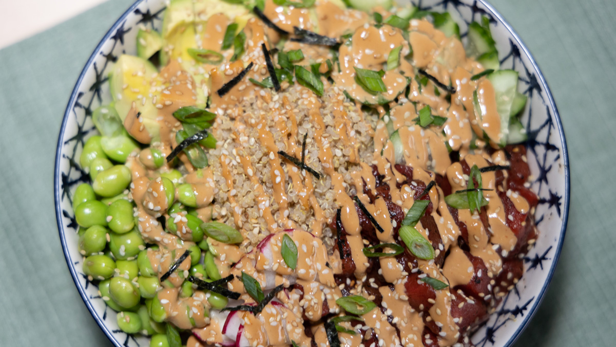 Vibrant Watermelon Tuna Poke Bowl Recipe