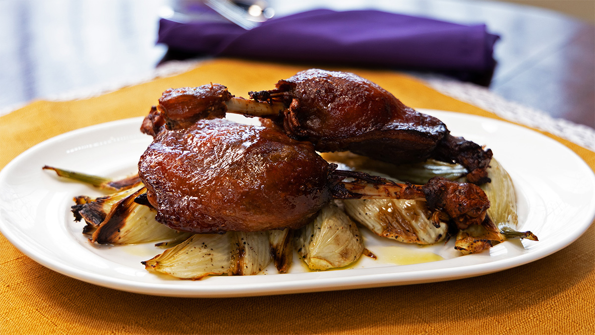 Succulent Duck Confit with Roast Fennel Recipe