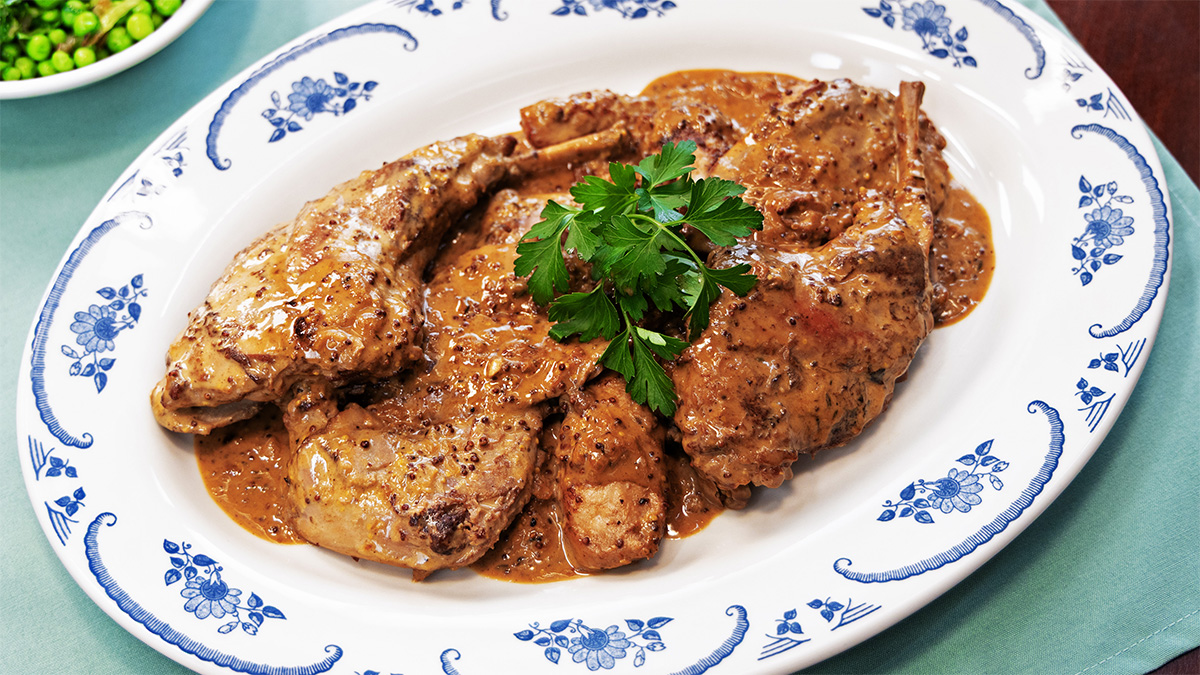 Savory Lapin a la Moutarde Recipe