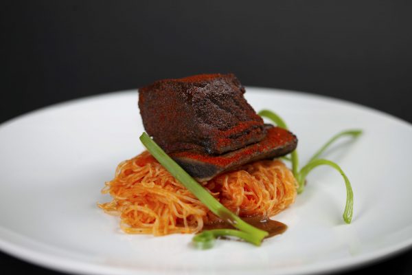 Suyadobo Beef Short Ribs with Jollof Rice Noodles from DNA Dinners