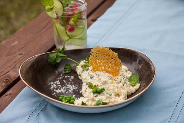 Mint Pea Risotto from Fresh Market Dinners