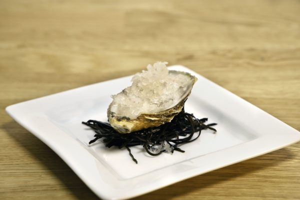 Raw Oyster with Champagne Granite