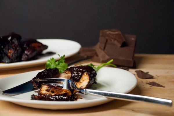 |Chocolate ancho chicken thighs